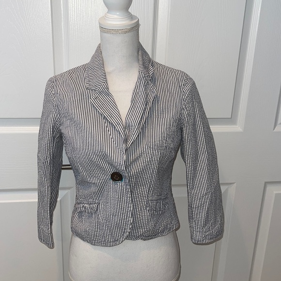Old navy cropped blazer stripe - Picture 1 of 4